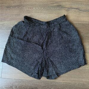 H&M Black and White High Waist Shorts